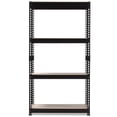 thumbnail image 3 of Baxton Studio BR10-Black-Shelf Cody Black Metal 4-Shelf Multipurpose Shelving Rack, 3 of 7