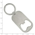 thumbnail image 2 of Stainless Steel Engravable Brushed Functional Bottle Opener Key Chain Jewelry Gifts for Men, 2 of 3
