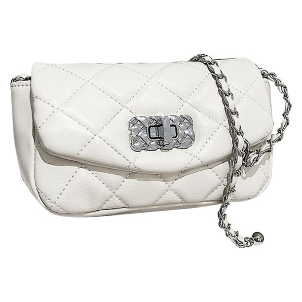 Bolso de hombro para mujer, bolsos de mano a la moda para mujer, bolsos cruzados acolchados con cadena