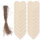 thumbnail image 3 of 200 piezas de formas de corazón de madera, adornos de madera, etiquetas artesanales de madera sin terminar con agujero, 3 of 5