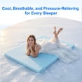 thumbnail image 6 of Arctus 3" Queen Size Memory Foam Mattress Topper with Cooling Gel, Comfort Bed Topper, CertiPUR-US Certified, 6 of 9