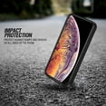 thumbnail image 3 of WIRESTER Shockproof Soft Rubber Cover Case for Apple iPhone X, Purple Nebula Galaxy, 3 of 5