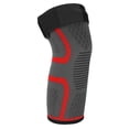 thumbnail image 1 of Rawiri Soporte de manga tejida transpirable para deporte Correr Escalada Rodillera de nailon (Rojo S), 1 of 8