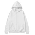 thumbnail image 3 of Hsovts Women Full Zip Hoodie, Fitted Thin Fleece Sweatshirt with Pockets, Casual Athleisure Jacket for Fall Winter White S, 3 of 7