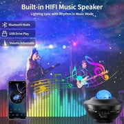 Star Projector Galaxy Light Projector with Remote & Bluetooth Speaker, Multiple Colors Dynamic Projections Star Night Light Projector for Kids Adults Bedroom, Space Lights for Bedroom Decor Aesthetic