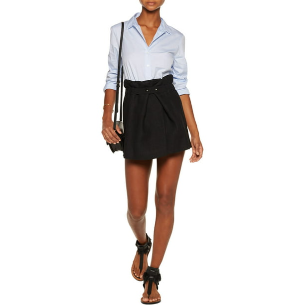 Marant Inko Black Paperbag Skirt (40) - Walmart.com