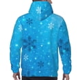 thumbnail image 7 of Lsque Winter With Snowflakes Pattern Casual Men's Hoodie,Hooded Sweatshirt with Kangaroo Pocket,Pullover Hoodie-Small, 7 of 7
