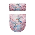 thumbnail image 7 of SEANATIVE Hummingbird Toilet Lid Cover and Toilet Tank Covers Cherry Blossom Toilet Seat Lid Cover Set of 2 Easy to Install Tank Protector Cover Fits Most Toilet Tanks & Lids, 7 of 7