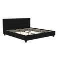 thumbnail image 5 of DHP Rose Tufted Upholstered Platform Bed Frame, King, Black Linen, 5 of 18