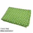 thumbnail image 5 of Irish Floor Pillow Lounger Cover, Old Fashioned Polka Dots Backdrop with Cultural Flowers Clovers Retro Classic, Nap Mat Printed Fabric Case for 5 Pillows, 88" x 36", Lime Green White, by Ambesonne, 5 of 5