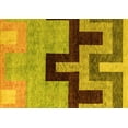 thumbnail image 1 of Ahgly Company Indoor Rectangle Abstract Yellow Modern Area Rugs, 7' x 10', 1 of 4