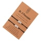 thumbnail image 4 of Pulseras decorativas de 2 unids pulsera ajustable con regalos de la tarjeta de deseos (Negro), 4 of 4