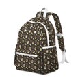 thumbnail image 2 of Happy Dog and Footprints Backpack for School,Cute School Bag,Schoolbag with Adjustable Shoulder Straps & Padded Back,13.4"x11"x4.7", 2 of 6
