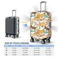 thumbnail image 6 of PAYOHTO Highly Elastic Spandex Suitcase Cover Luggage Cover X-Large Fits 29 to 32 Inch Seamless Pattern with Cute Shiba Inu Dog, 6 of 8