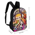 thumbnail image 2 of Splatoon Backpack, Large Capacity Shool Backpack, 17 Inch Laptop Backpack for Shool College Work Travel, 2 of 9