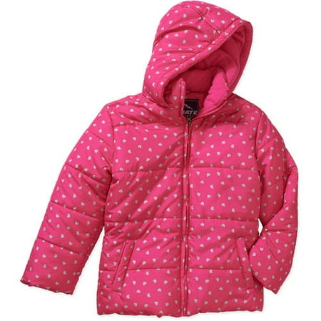 Pink Track Jacket - Climate Concepts Girls' Polka Dot Puffer