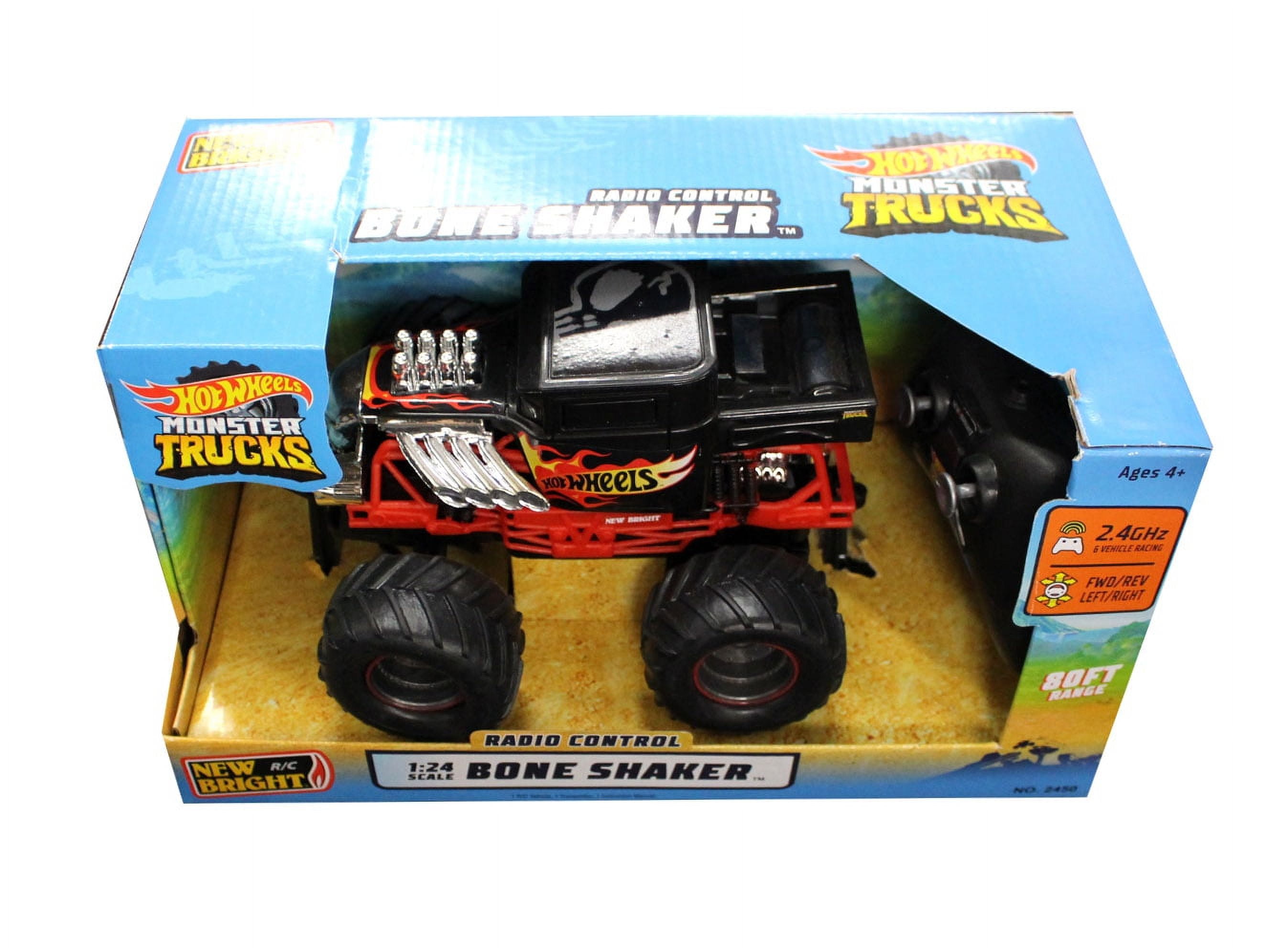 Hot Wheels Monster Truck 1:24 Scale 2022 Bone Shaker It All Vehicle with  Giant Wheels for Kids Age 3 to 8 Years Old Great Gift Toy Trucks Large  Scale : Toys & Games 