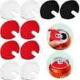 thumbnail image 1 of Xiao Hua 10 piezas de sellador de tapas de latas, protector de tapas de latas de bebidas, sellador de tapas de plástico para cerveza, jugo, refresco y más, color aleatorio (negro, blanco, rojo), 1 of 4