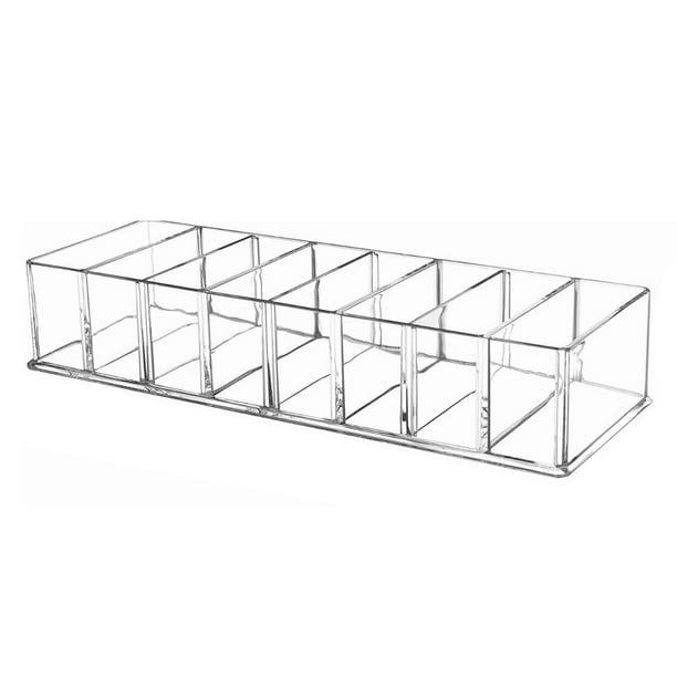 Soporte de maquillaje acrílico transparente, soporte de maquillaje acrílico transparente soporte de paleta de maquillaje soporte cosmético acrílico funcionamiento suave Jadeshay A