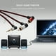 thumbnail image 2 of Cable de audio AUX Kuymtek 90 grados 3,5 mm macho a 2 RCA macho Componentes de la computadora, 2 of 8