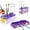 Purple, variant on Austok Paint Brush Cleaner with Palette Press Button, 500ML Brush Rinser Cup Painting Running Water Circulation Art Supplies for Acrylic,Watercolor and Water Based