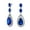 Blue, variant on Bling Jewelry Womens 15CT Art Deco Wedding Gemstone CZ Halo Chandelier Earrings