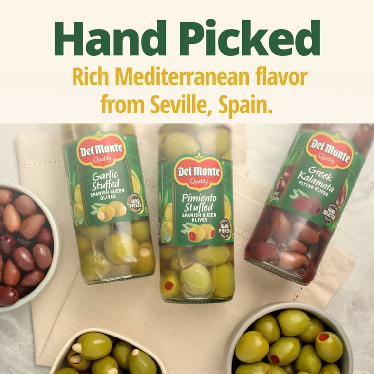 Del Monte® Spanish Manzanilla Pitted Olives, 8 oz. Jar - Walmart.com