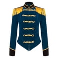 thumbnail image 4 of iiniim Veste de Jeu de Rôle Cosplay Cirque pour Femmes, Velours, Père Noël de Noël, Bleu Foncé S, 4 of 6