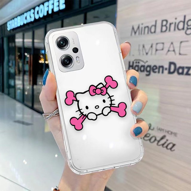 Transparent Clear Phone Case For Redmi NOTE 13 12 11 11T 11E 10 9 Pro PLUS 4G 5G Case Funda Capa Shell Cartoon Hello K-Kitty Cat o good