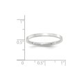 thumbnail image 2 of 14k White Gold 2mm Standard Flat Comfort Fit Band Size 7 Ring, 2 of 2