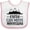 White and Pink, variant on Inktastic Faith Can Move Mountains Girls Baby Bib