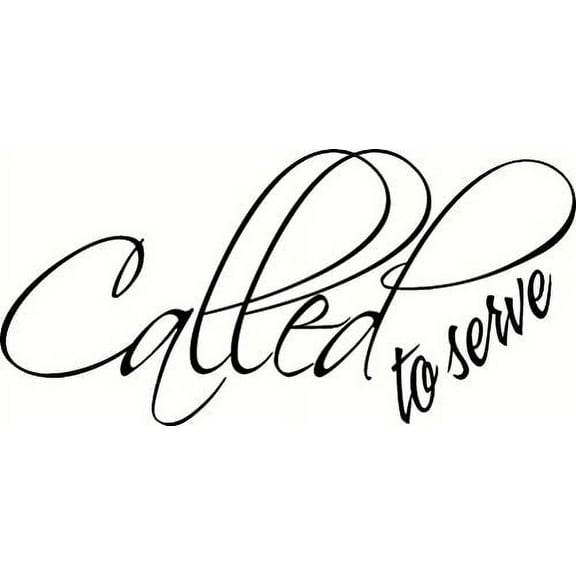 Called to Serve. Bible Verse Inspired Wall Decal, Our Inspirational Christian Scripture Wall Arts Are Made in the Usa.