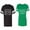 Men Black / Women Green, variant on Nothing Sense Makes When A Part Matching Couple Cotton Jerseys (Men Black / Women Black) (Men S / Women S)
