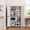 White, variant on Walsunny Freestanding Bathroom Floor Storage Adjustable Shelf with 4 Doors 43" Wooden Pantry Cabinet for Kitchen Small Spaces,White