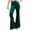 Green, variant on MIUOWANP Pants for Women Jeans Fashion Women Comfortable Solid Color Leisure Bell-bottoms Pants High Waist Pants S Brown
