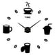 thumbnail image 1 of Reloj de pared acrílico DIY con pegatinas, silencioso, decorativo, funciona con pilas, sin tictac. Negro, 1 of 4