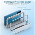 thumbnail image 5 of Case for iPhone 15 Pro, [Military Grade Drop Protection] [Wireless Charging] Soft TPU Frame + Clear Hard PC Back Case, Shockproof Non-Slip Stylish Cover for iPhone 15 Pro - Gray, 5 of 10