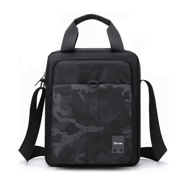 Bolso Bloosom Mensajero Bandolera Hombre Gran Capacidad,1 Billetera Negro