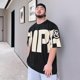 thumbnail image 4 of Camisetas para hombre, camisetas holgadas, de gran tamaño, con estampado, camisetas para hombre, cuello redondo, ropa barata con alfabeto y de alta calidad, talla normal 5xl Y2k, 4 of 5