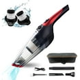 thumbnail image 1 of Handheld Vacuum Cleaner Cordless，Portable Car Vacuum Light Weight Mini Vacuum with USB Charging Cable, Strong Suction Wet & Dry Vacuum Cleaner for Home,Car Cleaning（Red）, 1 of 7