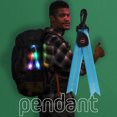 thumbnail image 4 of Reflector De Luz Intermitente Reflector Luz Intermitente Portátil LED Luminoso Bolso Escolar Colgante (Azul), 4 of 7