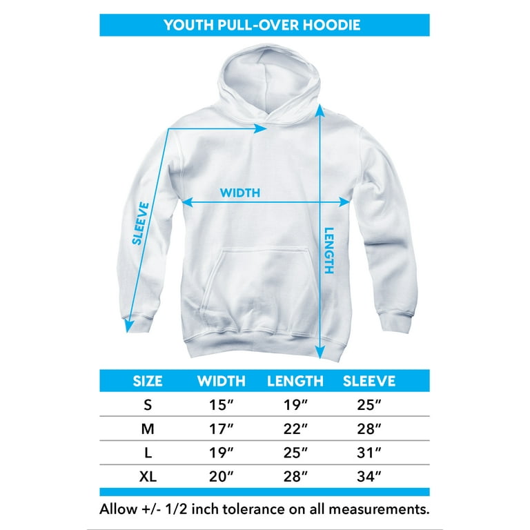 Youth small hot sale hoodie size