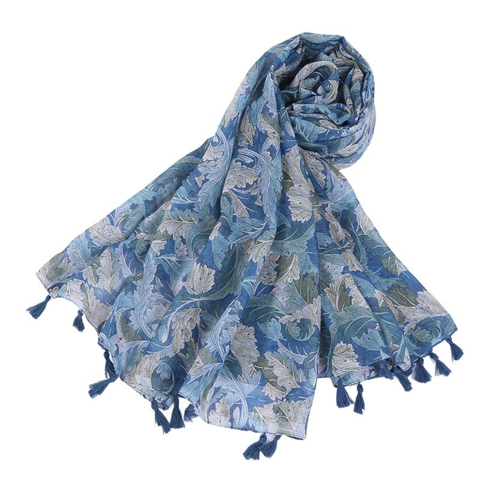 SWSMCLT Women's Sheer Scarf Fall Shawl Casual Head Scarf