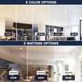 thumbnail image 3 of LUXRITE 8 Inch LED Recessed Light J-Box 5CCT 50/65/80W Dimmable 5000/6500/8000LM Wet Rated 4 Pack, 3 of 7