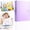 Light Violet, variant on Clearance Under $10! Pink Artwork Storage Bag Folders With Prongs Expanding File Folders