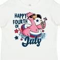 thumbnail image 4 of Inktastic Happy 4th of July with Patriotic Flamingo Boys or Girls Toddler T-Shirt, 4 of 5