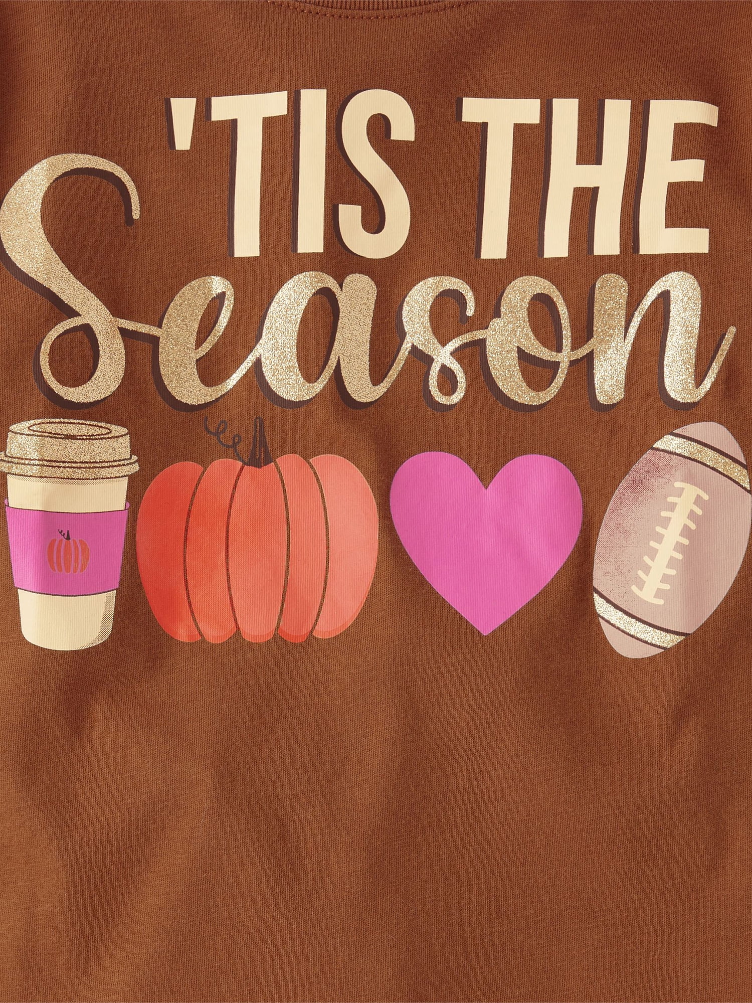 The Children's Place Girls Long Sleeve 'Tis The Season' Tee, 2-Pack, Sizes XS-XXL