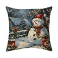 thumbnail image 5 of Festive Christmas Print Pillow Cover - Soft Holiday Decor for Couch, Sofa, Car Seat or Living Room, Cozy Decorative Accent D, 5 of 6