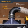 thumbnail image 4 of Hardware Tubing POWERTEC 70105V, conector de codo ABS 90° de 4 pulgadas, 4 of 6