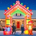 thumbnail image 1 of Arco inflable de Navidad Thanger de 9 pies con luces LED, 1 of 6